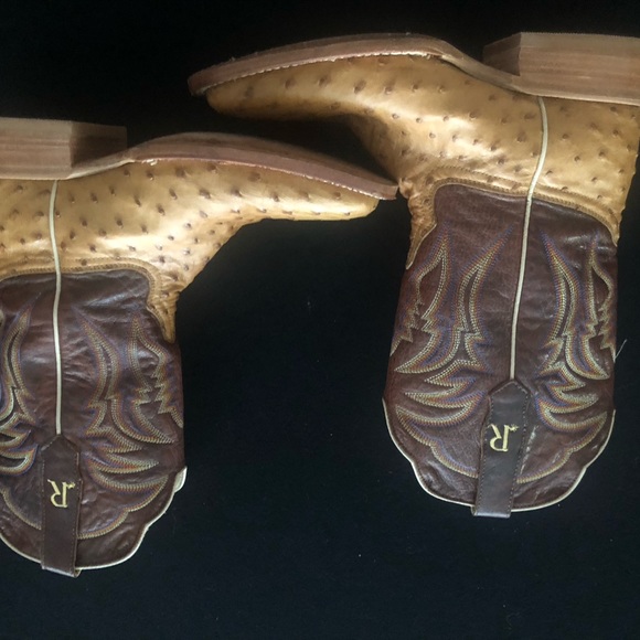 Full quill, ostrich, boots, handmade R Watson Size 9 - Picture 7 of 10